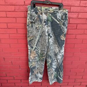 Vtg Field Staff Carpenter Jeans Camo Outdoor Work Mens Size Pants 34x29 Gorpcore